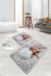 Mijölnir Starfish Juego de alfombras de baño Multicolor